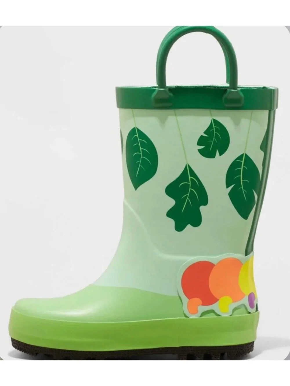 Cat & Jack Toddler Green/Kesi Catepillar Rain Boots Size 11